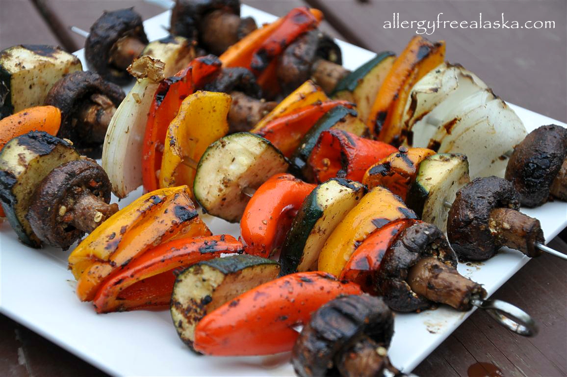 Marinated Veggie Kabobs for the BBQ