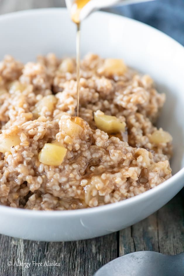 Instant Pot Steel Cut Oats gluten free Allergy Free Alaska