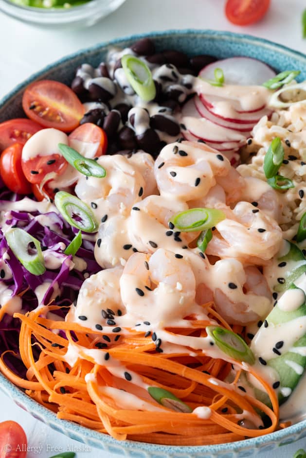 Shrimp Poke Bowl - Allergy Free Alaska