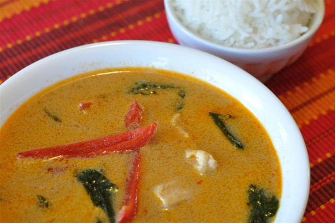 Thai Panang Curry Chicken Soup
