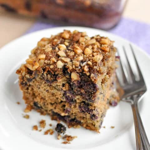 Gluten Free Blueberry Coffee Cake