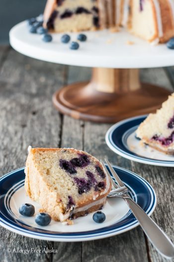 Gluten Free Blueberry Lemon Bundt Cake - Allergy Free Alaska