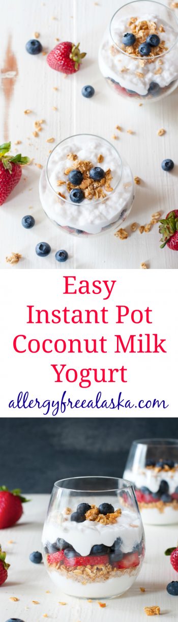 Instant Pot Coconut Yogurt - Allergy Free Alaska