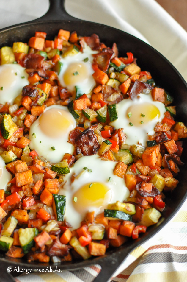 Bacon, Egg & Potato Breakfast Skillet - Afitcado Breakfast Recipes