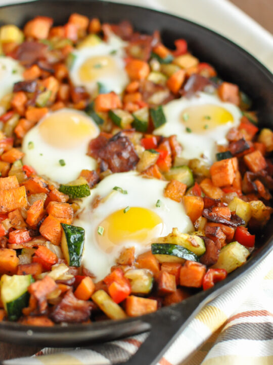 Sweet Potato Breakfast Skillet - Dishes With Dad