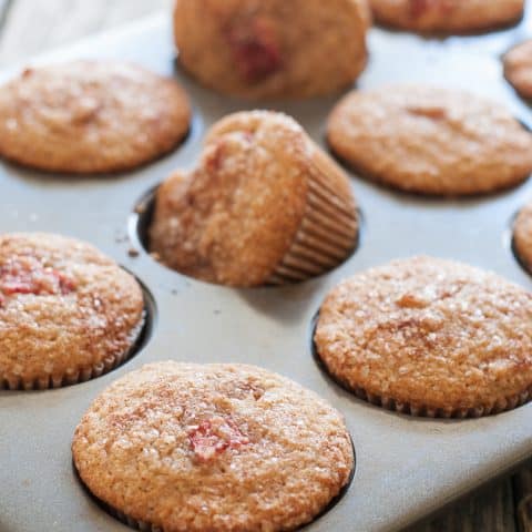 Gluten-Free Rhubarb Muffins